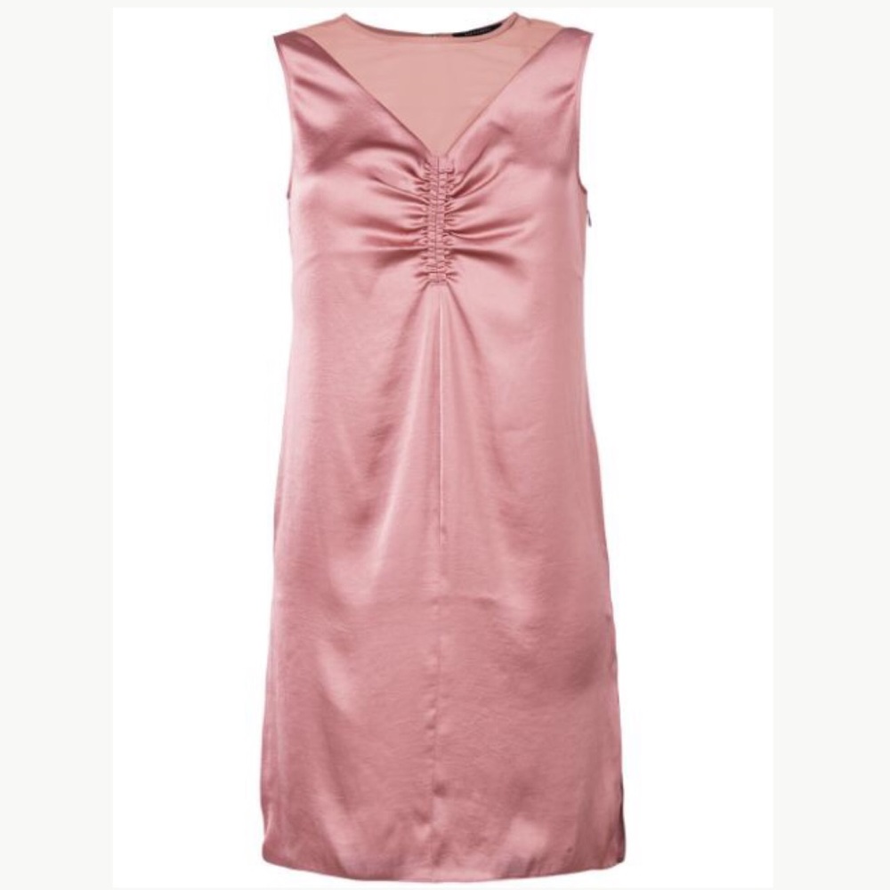 All Saints Pink Silk Dress